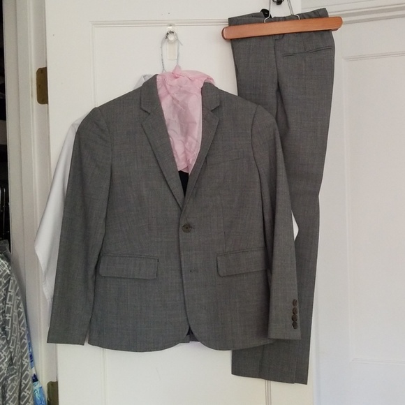 J. Crew Other - Boys J Crew Thompson lightweight wool jacket gray